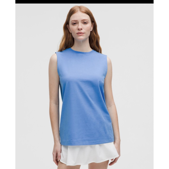 Lululemon Tops - NWT Women's Lululemon All Yours Organic Cotton Tank Top Small Pool Blue